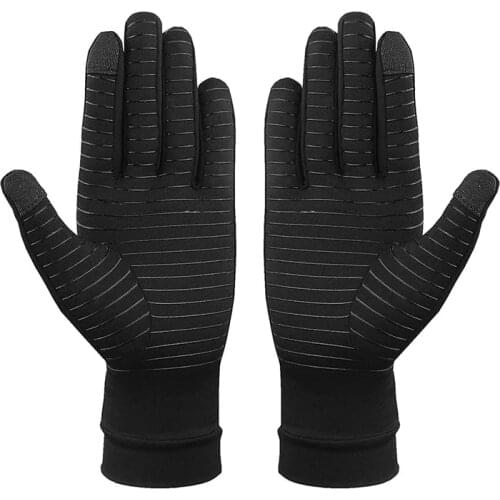 NEW-Full Finger Copper Arthritis Compression Gloves Compression Arthritis Gloves Relieve Pain From Arthritis and Rheumatoid