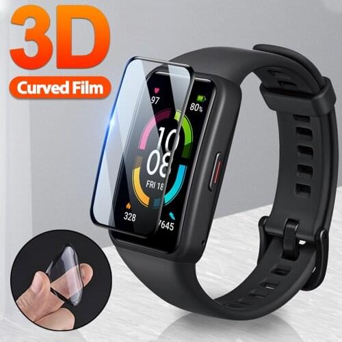 Full Cover Screen Protective Film For Huawei Band 6 Pro Fitness Tracker Smart Bracelet Watch Screen Protector for Honor Band 6