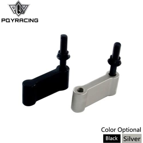 PQY - Aluminum M10x1.5mm ASR Style Dog Bone Shifter Relocator White Extender Adjustable For Honda Acura PQY5468