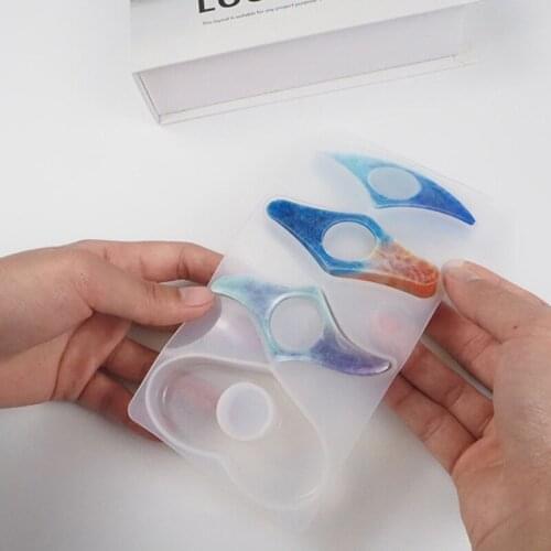 Handmade Thumb Bookmark Crystal Epoxy Resin Mold Book Page Holder Silicone Mould