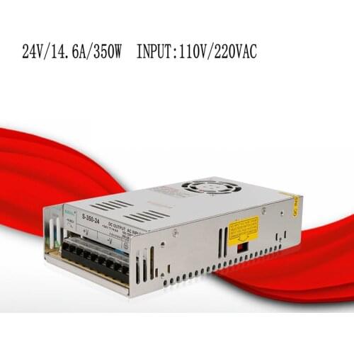 S-350-24 24V/14.6A/350W switching power supply, centralized power supply, power supply security monitoring