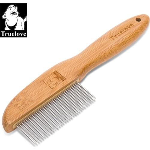 Truelove Pet Dog Cat Combing Hair Stainless Stell Brush Dog Cat Brush Grooming for Dogs Cats Hair Removing Mats Grooming Comb