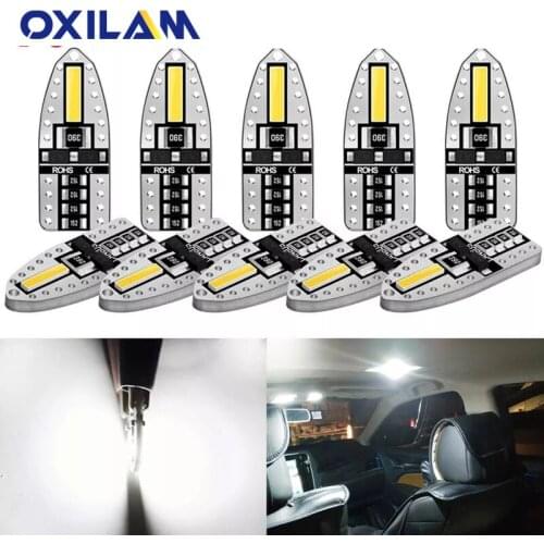 10x W5W LED T10 NO Error Car Clearance Parking light for BMW Audi Mercedes Benz VW Hyundai Kia Auto Led Interior Map Door Light
