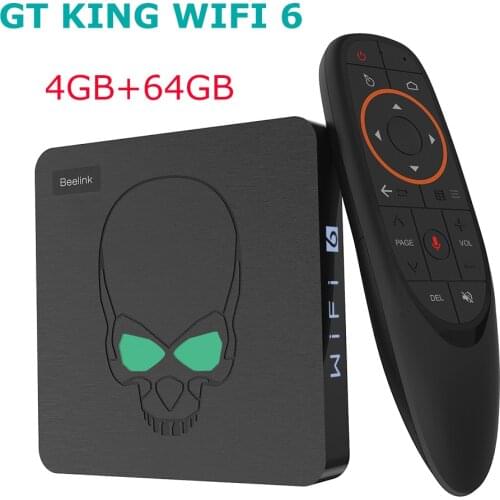 2020 Beelink GT KING WIFI 6 Amlogic S922X Android 9.0 Smart Tv Box 4GB DDR4 64GB 2.4G 5G Wifi 1000Mbps Bluetooth 4K Media Player