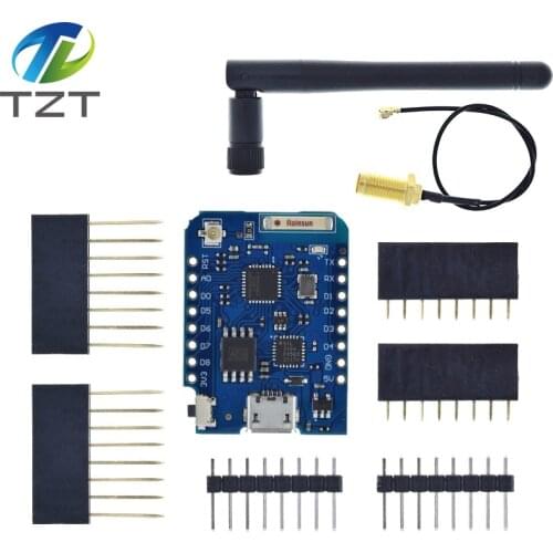 For WeMos D1 Mini Pro 16M Bytes External Antenna Connector ESP8266 WIFI ESP8266 WIFI Module Board Micro USB + Free antenna