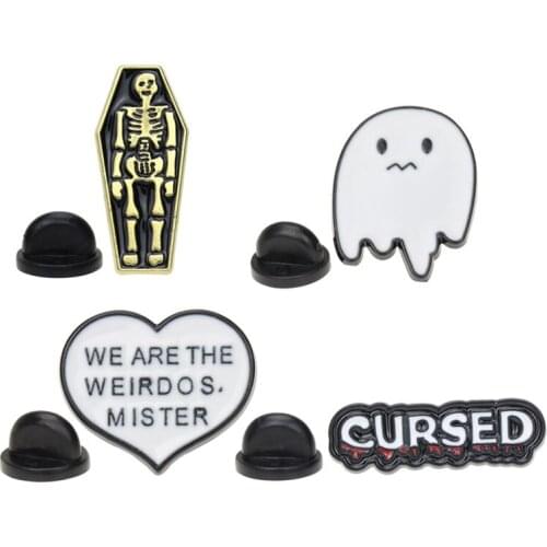 Funny Mummy Little Devil Metal Brooch Fashion Text Die Casting Pin DIY Decoration Lapel Apparel with Patch Accessories