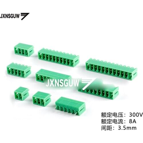 10PCS KF2EDGV-3.5-2P 3P 4P 5P 6P 7P 8P 9P 10P 12P Straight pin socket 3.5mm spacing Pluggable Terminal block