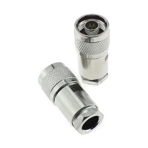 10pcs N Male Clamp RF Coaxial Connector Crimp for RG8 LMR400 RG213 RG165 Cable