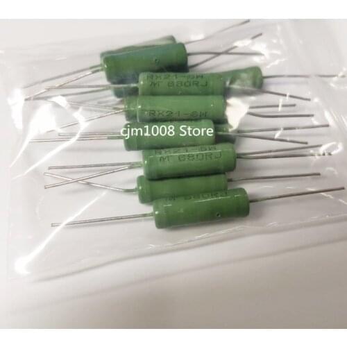 10PCS Wire Wound Resistance 5% RX21 5W 6W 1.5K 1.8K 2K 2.2K2.7K 3K 3.3K 3.6K 3.9K 4.7K 5.1K 5.6K 6.8K 7.5K