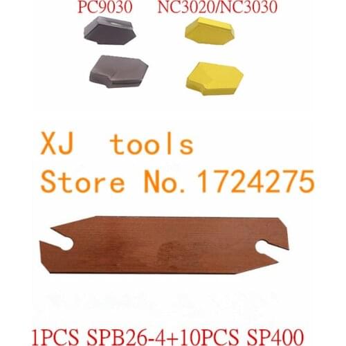 11pcs/set SPB426 1pcs+SP400 NC3020/NC3030 10pcs Machining steel or 10PCS SP400 PC9030 Machining Stainless steel