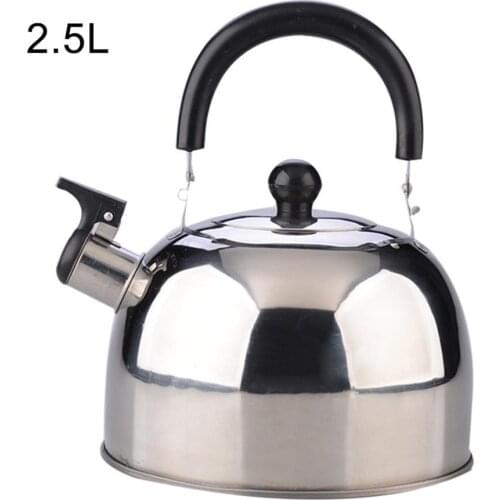 2.5L Stainless Steel Whistling Tea Kettle Kitchen Water Coffee Heat Boiler Pot чайник Kitchen Accessories Gadget Tools