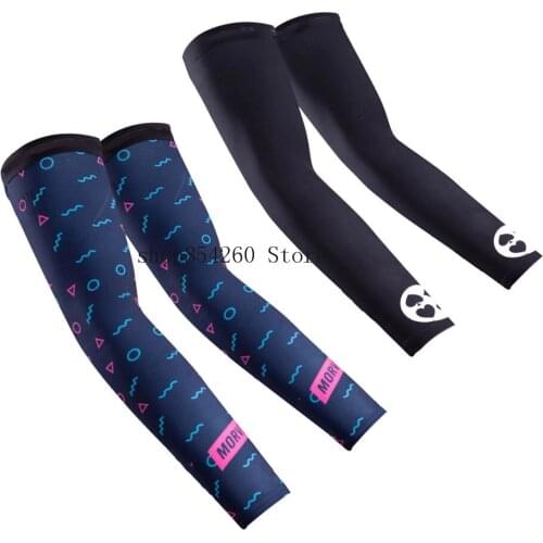 Morvelo 2 Pcs Summer UV Sun Protection Arm Sleeves for Fishing Running Cycling Sports Riding Cooling Arm Warmers Sleeves Cover