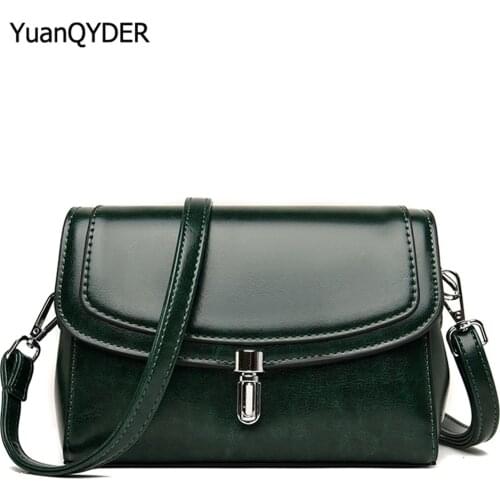 2021 Design Ladies Solid Color Messenger Bags High Quality Leather Women Shoulder Bag Casual Womens Wallet Mobile Phone Bags