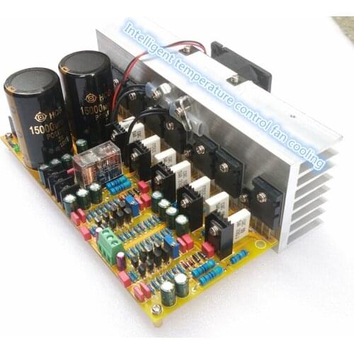 2SC5200 2SA1943 smart fan heat treatment of the high-power amplifier tube plate hifi fever finished plate 300W * 2