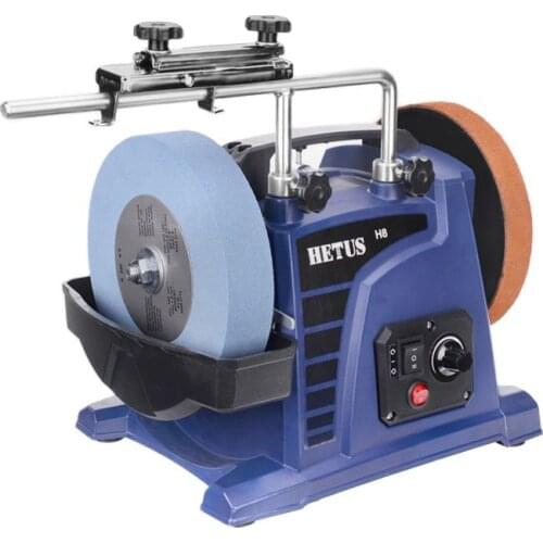 8-inch Low-Speed Water-Cooled Knife Sharpener For Household Woodworking Tools Engraving Knives Chisels Electric Knife Grinder