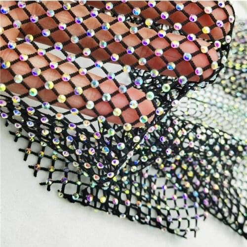 Rhinestones Mesh applique Fabric Glass Crystal Ribbon Sewing Trimming Strass Crystal Net for Dress sheet garment shoes diy trim
