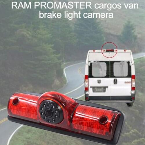 Car Rear View Reversing Brake Light Camera For RAM PROMASTER Cargos Van Waterproof with 7'' Rearview Mirror Monitor Optional