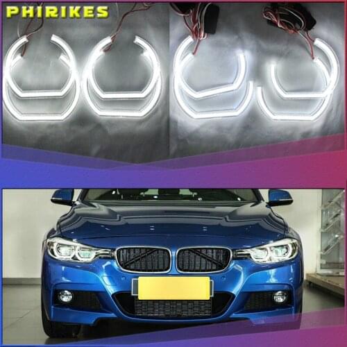 For BMW 3 Series E90 E92 E93 M3 Coupe and cabriolet 2007-2013 Car styling High Quality DTM Style White Crystal LED angel eyes