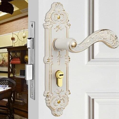 European Style Ivory White Color Door Lock & Door handles with Best price
