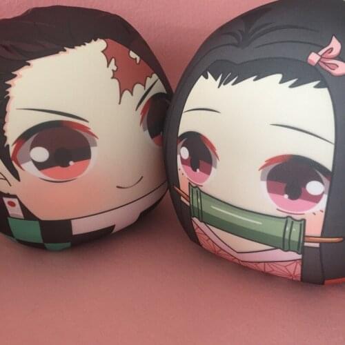 10-30CM Demon Slayer: Kimetsu no Yaiba Kamado Tanjirou Agatsuma Zenitsu Stuffed Plush Toy Cute Soft Anime Pillow Cushion Sleep