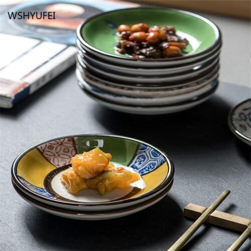 Exquisite ceramic seasoning dish smooth and delicate Japanese dipping sauce retro creative snack snack seasoning soy sauce dish
