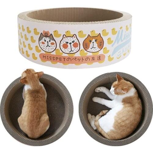 Summer Collapsible Cat Bed Cat Carton Nest Cat Scratch Board Grinder Claw Wear-Resistant Supplies Pet Cat Sleep House Cat Cave