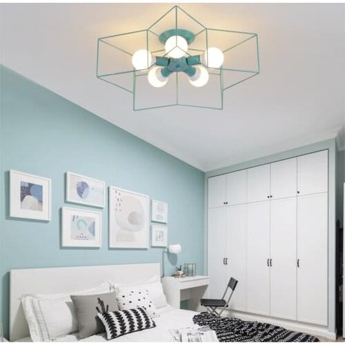 Nordic minimalist creative macarons lamps modern personality led ceiling lamp childrens room living room dining room lamp
