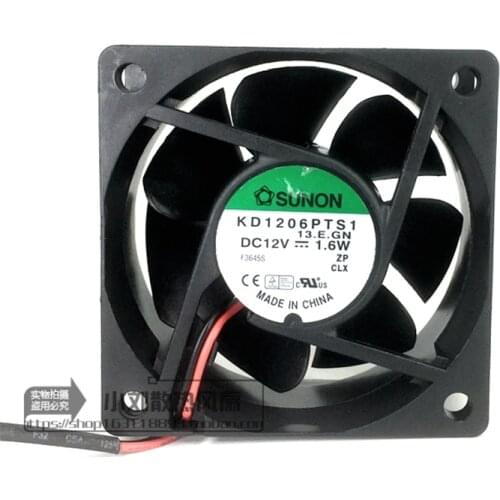 KD1206PTS1 6025 12V 6CM DC cooling fan