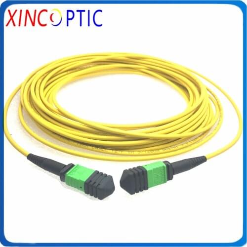 Single Mode,8F 1/2/3/5/7/10/15/20/25/30M,8Cores MPO/APC Male to MPO M Type A 3.0mm LSZH Mini Round Trunk Cable Fiber Patch Cord