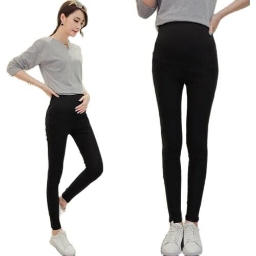 Autumn Fashion Cotton Skinny Maternity Legging Slim Pants Clothes for Pregnant Women Leggings Belly Pregnancy Clothing