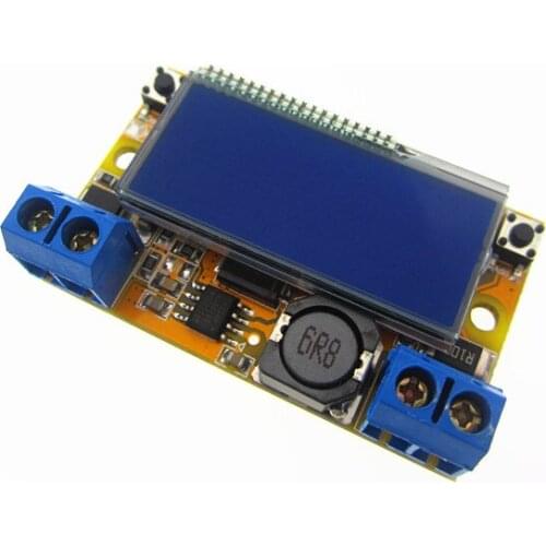 Dual Display DC-DC 5-23V To 0-16.5V 3A Max Step Down Power Supply Buck Converter Adjustable LCD Step-down Voltage Regulator