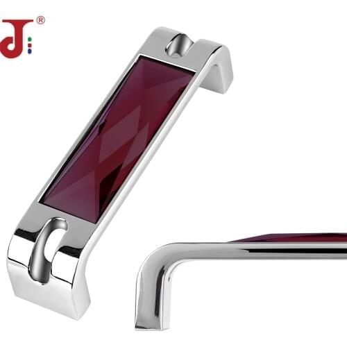 High Quality Crystal Alloy Zinc Handle For Furniture Sliding Glass Door Handle Wardrobe Cabinet Kitchen Pull Home Decoration