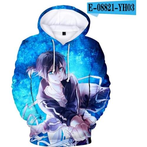 New Personality Noragami Hoodies Sweatshirt Boy/Girl Material Hoodies Harajuku Cool Winter Hoodies Children Sportswear Oversized