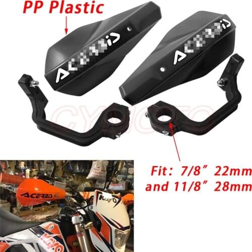 Universal PP Plastic Hand guards Handlebar Guard For Motorcycle Dirt Bike Pit bike ATV Quads