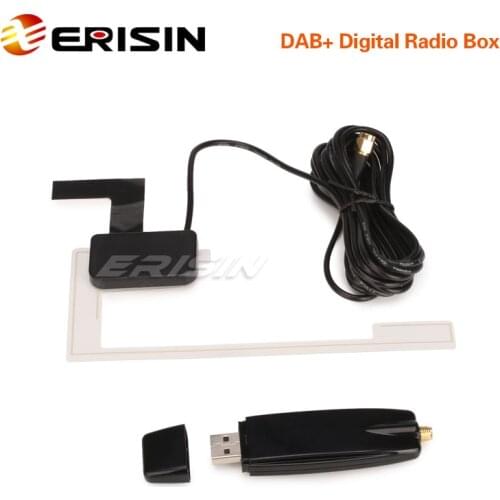 Erisin ES353 DAB+ Digital Car Radio Box Amplified Antenna for Android 5.1/6.0/7.1/8.0 Stereos