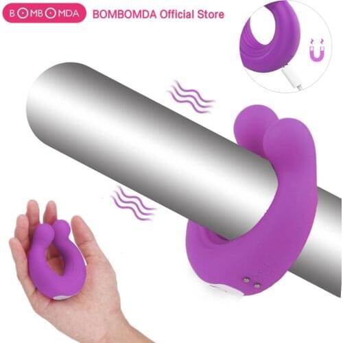 Vibrating Penis Ring Sex Toys for Couples Dual Penetration Dick Cock Ring Rabbit Vibrator Penis Delay Ejaculation Adult Sex Toys