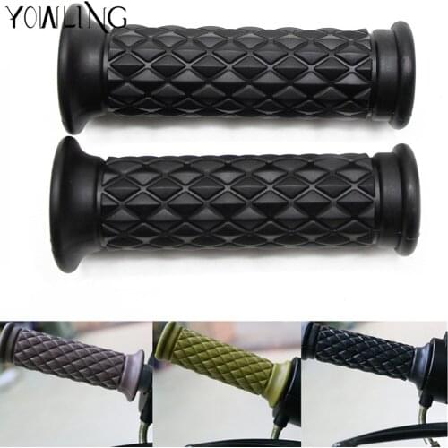 Vintage Universal Rubber 7/8'' 22mm Motorbike Handle Hand Bar Motocross Gel Handlebar Grips Practical Motorcycle Hand Pro Grips