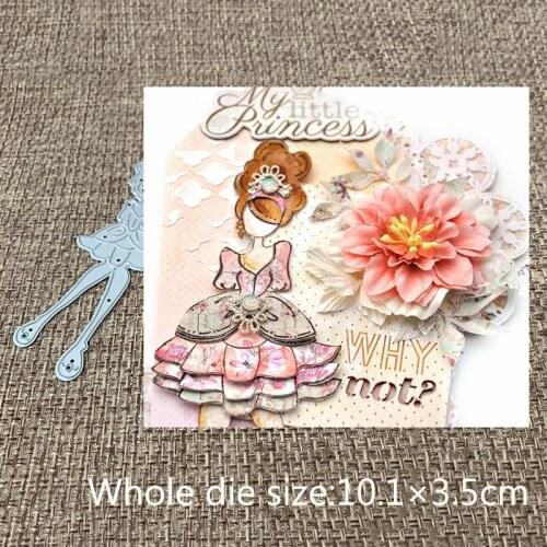 XLDesign Craft Metal Cutting Die lovely Curly hair band short skir girl Scrapbooking Album Paper Card Craft Embossing Die Cuts