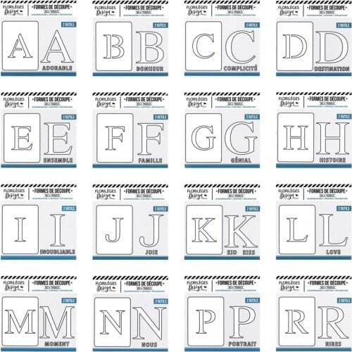 2021 AliliArts Metal Cutting Dies Letters diy Scrapbooking Photo Album Decorative Embossing PaperCard Crafts Die