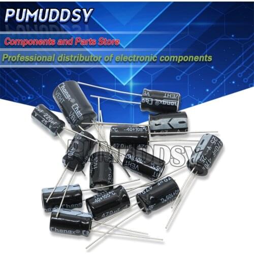 5PCS Higt quality 450V47UF 16*25mm 47UF 450V 16*25mm Electrolytic capacitor