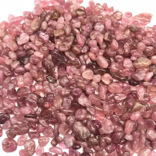 50g Natural RED Tourmaline Crystal Gravel Mineral Crystal Chip Beads Home or Fountain Decor Tumbled Stone Degauss Healing Reiki
