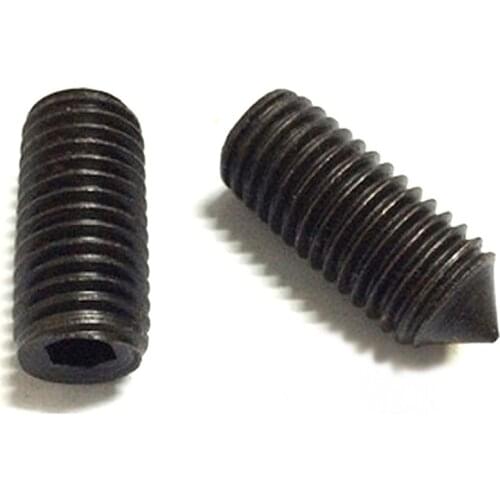 50 PC/lot) DIN914 Grade 12.9 M2,M2.5,M3,M4 *L=3,4,5~20 black oxide cone point set grub screw
