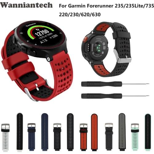 Wristband for Garmin Forerunner 235 Band Accessory with Tools for Forerunner 235 Lite/220/230/620/630 for Forerunner 735xt Strap
