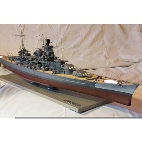 Paper Model Harlem version battle cruiser Scharnhorst than 200 3D paper model 1
