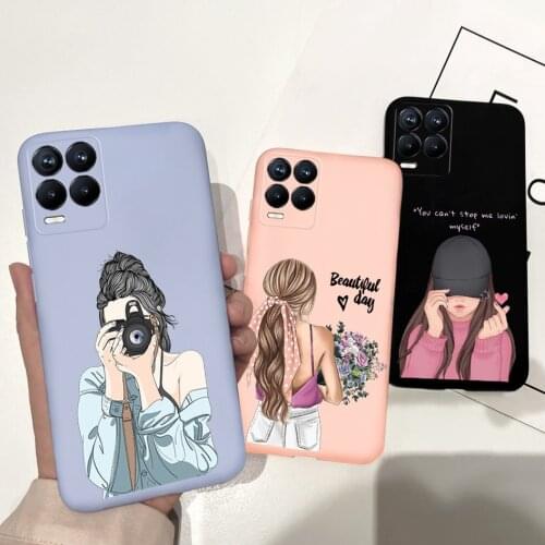For Realme 8 8Pro Case Silicone Phone Cover For Realme 8 Pro Fashion Pattern Soft-Touch Shockproof Cover For Realme7 7 Pro Funda