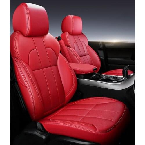 Custom cowhide car seat cover for Land Rover Discovery 3 4 5 Sports Evoque FreeLander 2 Range Rover Sport velar Car accessories