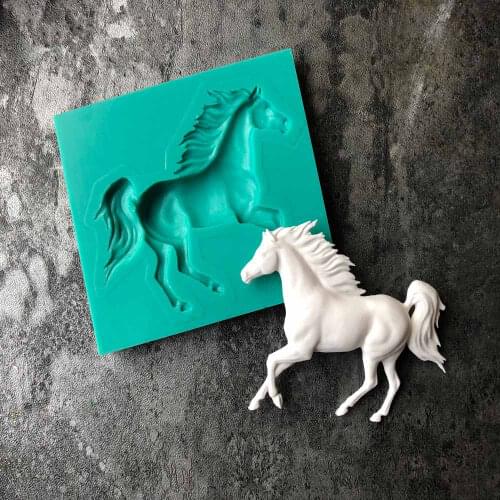 Horse Shape Epoxy Resin Fondant Silicone Mold for DIY Pastry Chocolate Candy Dessert Decoration Kitchenware Baking Accessories