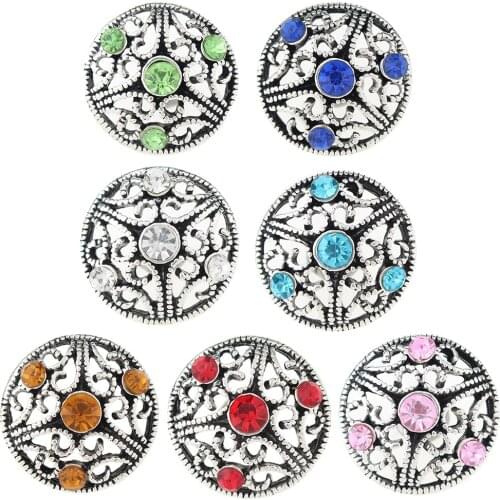 JaynaLee 18-20mm Metal Ginger Snap Button Fit Ginger Snaps Bracelets Jewelry for women men gifts GJS4842