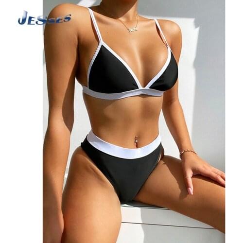 Sexy Push-up Bikini Suit Female Female Swimwear High Cut Beach Bikinis Bather Swimsuit Padded Bra Beachwer Brazilian Two Pcs Set