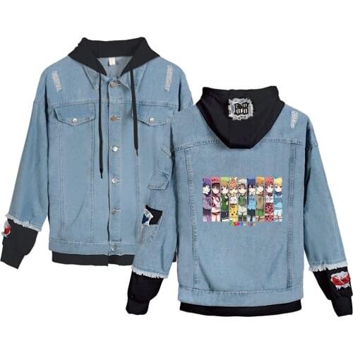 LOVE LIVE! Kotori Minami 2D Denim Jacket South Side Serpents Streetwear Tops Spring Jean Women Harajuku Denim Clothing Female
